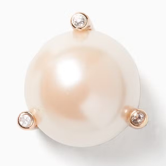 Kate Spade • Rise ans Shine Pearl Earrings with Cubic Zirconia - Picture 2 of 7